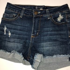 SOLD denim shorts medium wash
